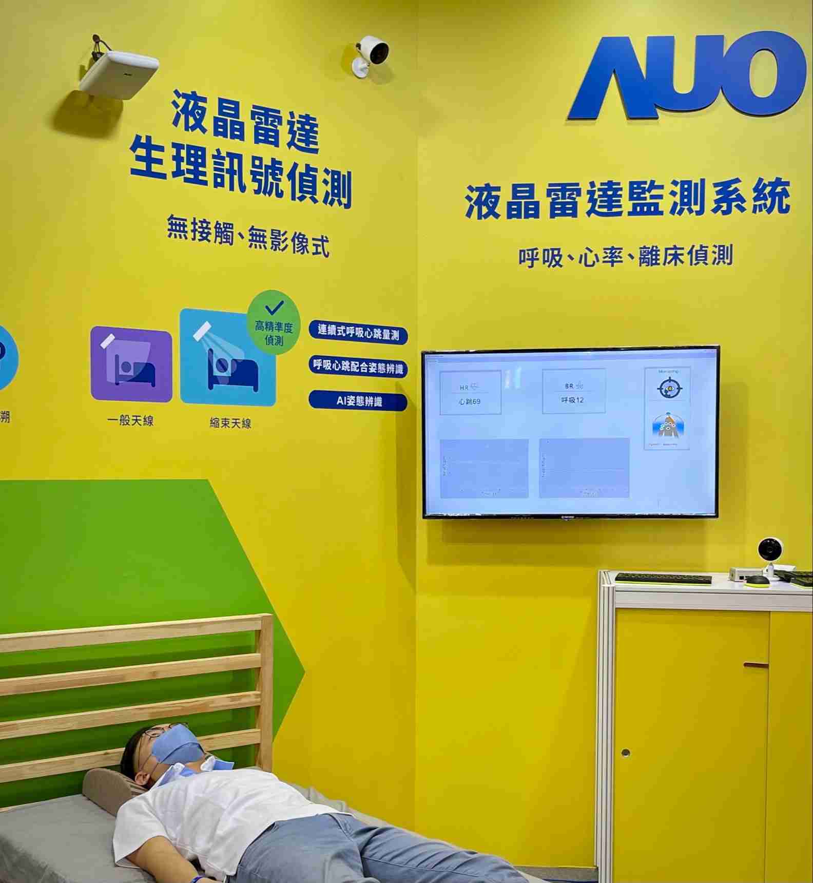 菠菜论坛颐康「无接触生理监测雷达」，，，，免除传统线路与贴片束缚，，精准侦测呼吸、、、、心跳等重要生理讯号