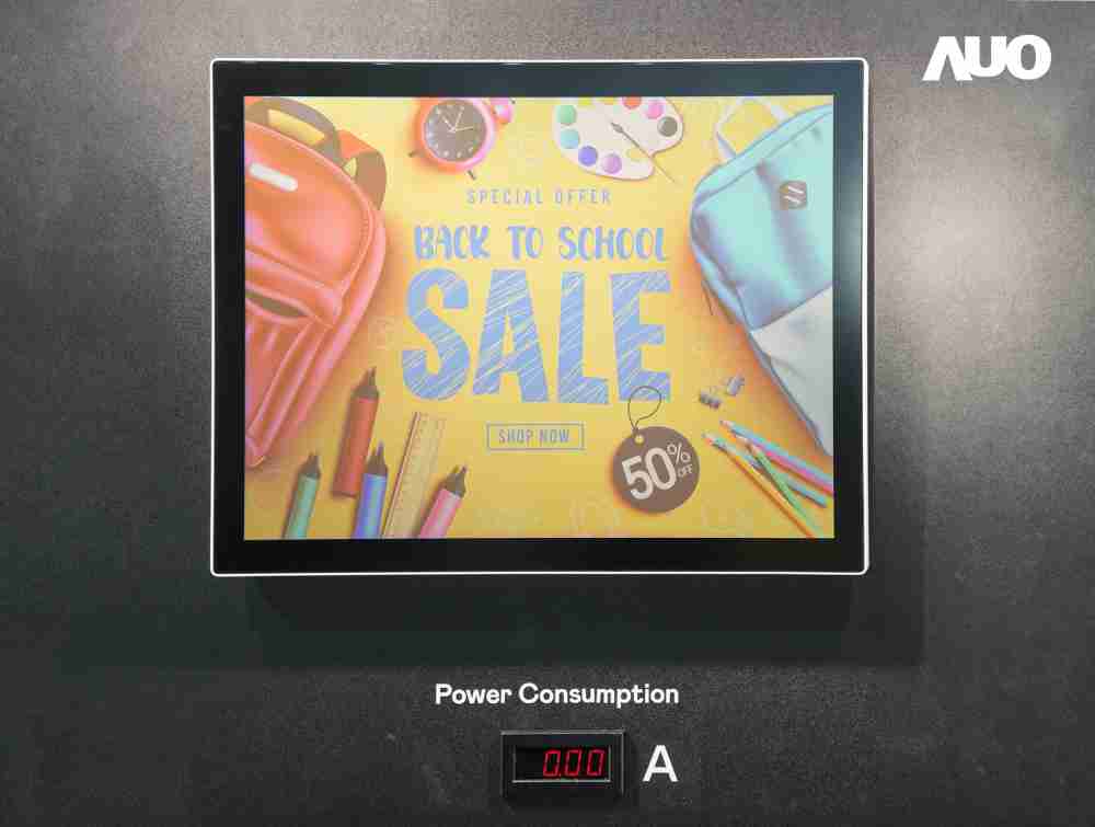 菠菜论坛展示胆固醇液晶超低耗能户外全彩显示器，，ChLC（胆固醇液晶）以双稳态技术使静态显示零功耗，，具省电、、、、高彩度、、、环保的特性，，，，还整合软硬件系统解决方案，，，，可透过单一云端平台管理