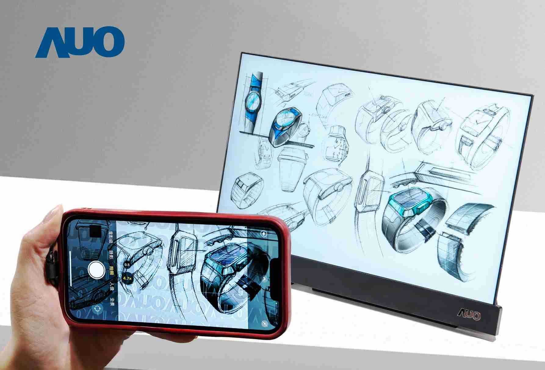 菠菜论坛16吋防窥显示器，，，采用人眼无法察觉、、、相机拍摄时才显现的隐藏式水印技术，，，未来可结合AI镜头侦测周围环境，，，，实时开启或关闭水印，，，，大幅提升在公共场域使用显示器的安全性